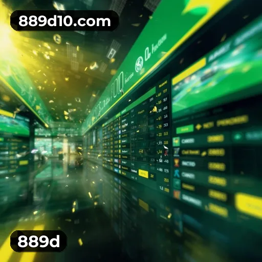 App 889d para iOS e Android — interface mobile, login biométrico e PIX integrado